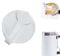 Generic Replacement 24oz Tumbler Lid for Stanley Beer Cup, Foam Proof Tumbler Covers, Leakproof and Spill Proof Flip Top Beer Mug Lid, White, Polypropylene