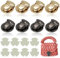 DHSWNNG 8 Stück Verschluss Schloss für Tasche, Groß Steckschloss für Taschen Taschenverschluss Metall Schloss Verschlüsse für Häkeltaschen Leder Tasche DIY Handwerk Geldbeutel Kupplung