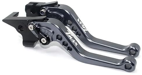 HZlailai Maniglie Regolabili Leve Brevi Freno Frizione Leve Per T MAX 500 TMAX 500 TMAX 500 2001-2007 2005 Titanio