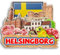 Helsingborg Schweden 3D-Kühlschrankmagnet aus Holz, Stadt, Reise, Souvenir, Kühlschrankaufkleber, Zuhause, Küche, Whiteboard, Dekoration