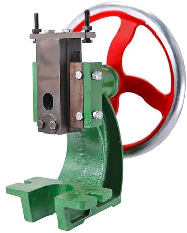 Präzisions-Handradpresse, Gusseisen schwere manuelle Tisch-Dornpresse, manuelle Tisch-Stanzpresse, Metall-Stanzpresse zum Stanzen, Biegen, Formen, Strecken, 0,4/0,6/0,8/1/1,2 Tonnen(0.8ton)