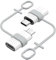 MoKo Adaptador Lightning a USB C 2 Piezas, Adaptador USB-C a Lightning para iPhone 15/16 Pro/16 Pro Max/Plus, Galaxy S24,iPad, NO para Auriculares/Auriculares/Unidad de Disco Duro/OTG Lightning,Blanco