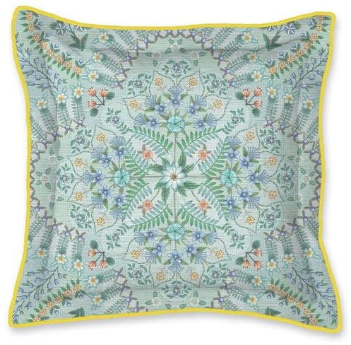 Pip Studio Zierkissen Alfombra Farbe Hellblau Größe 45x45