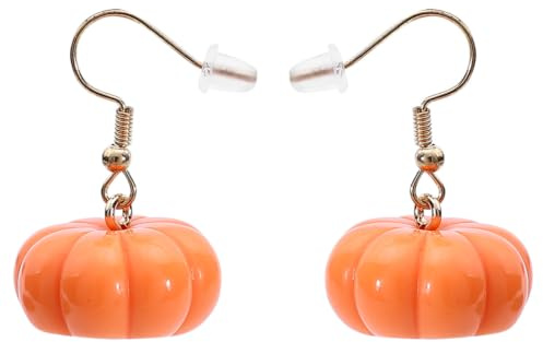 AKOOSY Boucles Doreilles Citrouille Plastique Pendantes pour Femmes Accessoires Automne Halloween Décoration Costume Fête