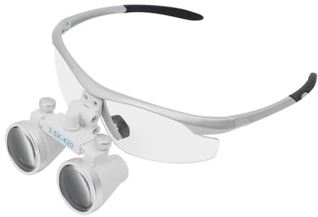 Dental Lupenbrille Lupe zahnarzt mit LED - Scheinwerfer Kopflicht licht 3.5X420mm