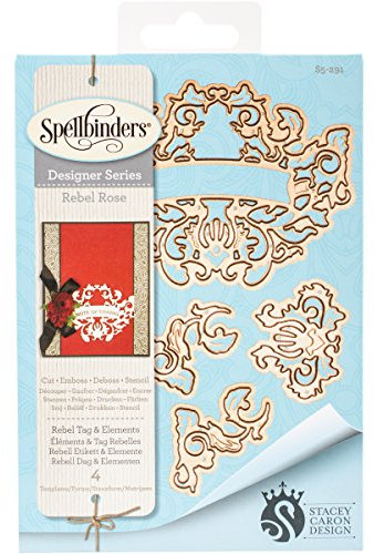 Spellbinders Shapeabilities Rebel Tag and Elements Die, Brown