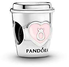 PANDORA Charm Drink To Go Silber Emaille rosa 797185EN160