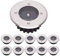 TOSHIN 10er Set Solarleuchten LED Solar Bodenleuchte Gartenlampe IP65 Solarlampen Bodeneinbauspot für Außen Garten Terrasse (Rund, Kaltweiss)