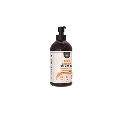 Dog & Field Atlantic Salmon Oil for Dogs, Cats & Pets - Omega 3 Fish Oil, Health Supplements for Joint Care, Immune Support, & Healthy Skin & Coat. Pet Food Supplement (250ml)