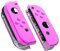 eXtremeRate Coque de Remplacement avec Bouton pour Switch Joycon,Coque avec Bouton Customisé pour Nintendo Switch et Modèle OLED Joycon-Rose Chromé