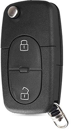 CherrysC 2 Button car Key Cover case for Audi CR2032