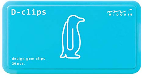 Midori Paperclip Pinguin 20 Büroklammern 43392-006