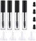 4 Pack Empty Mascara Tube with Eyelash Wand, Aruza 10ml Premium Eyelash Cream Container Bottle with Mini Funnels and Leak Stoppers for Applying Castor Oil and DIY Cosmetics (black)