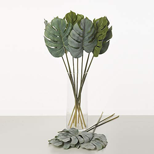 Express Flor 3 Hojas Artificiales de Costilla de adán/Monstera