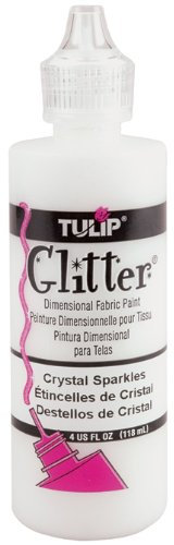 Tulipano dimensionale tessuto vernice 4oz-glitter - cristallo scintilla
