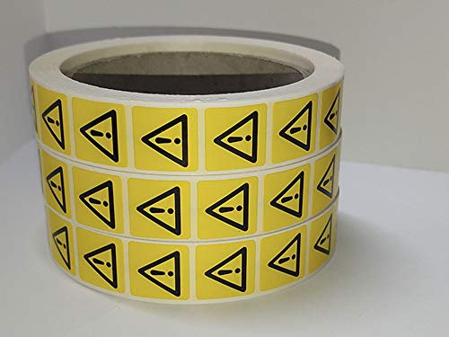 Oedim Graficas EX Rolle mit 1000 Stück | Hinweis-Etiketten | 20 x 20 mm | Hergestellt aus weißem Polypropylen | Aufkleber