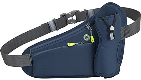 WEQIUN Bauchtasche, Gürteltasche Sport, wasserdichte Bauchtasche, Outdoor-Sport-Hüfttasche Multifunktionale Fitness-Wasserflasche Hüfttasche mit Handytasche
