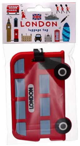 Puckator London Bus PVC Gepäckanhänger