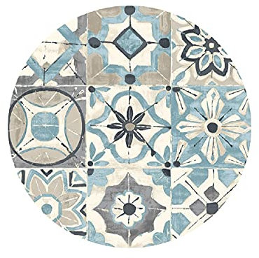 Vilber, Alfombra Vinilo Redonda, KOLLAR color 03, Diámetro 65 cm