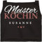 SpecialMe® Kochschürze Küchenschürze Damen Meisterköchin personalisierte Schürze für Frauen mit Namen Baumwolle schwarz unisize