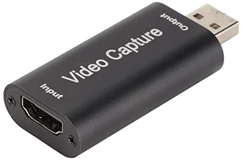Goshyda 4K HDMI Video Capture Card, HDMI to USB Record Capture Device Support 1080P 60Hz Output und 4K Input, Cam Link Card Gaming Video Capture Card, für Conferencing Home Office