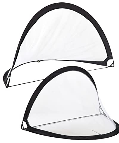 SPORTIKEL24 Pop-Up-Tore 2er-Set – Faltbare Mini-Tore 180 x 90 cm mit Tragetasche – Fußballtore für Training, Garten & Freizeit
