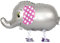 Airwalker Folienballons * Laufende Tiere * als Deko für Geburtstag und Party | 34-115cm groß | Walking Animals Kinder Kindergeburtstag Partydeko Luftballons Ballons, Edition: Elefant mit rosa Ohren