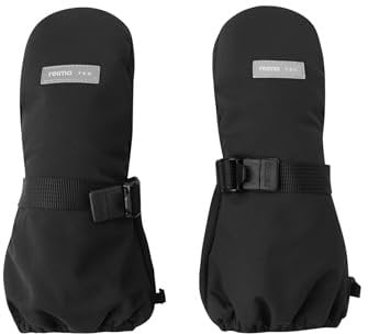 Reima Kids Ote Mittens Schwarz - Primaloft wasserdichte extra warme Kinder Fäustlinge, Größe 6 - Farbe Black