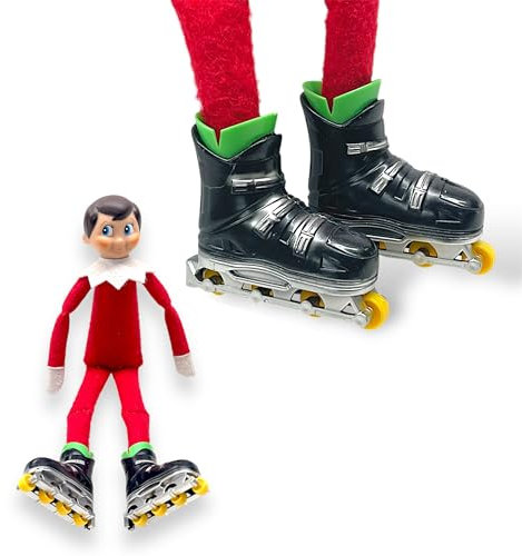 The Shelf Shack Accessoires d'elfe coquins pour patins à roulettes – Idée amusante d'accessoire d'elfe (jaune)