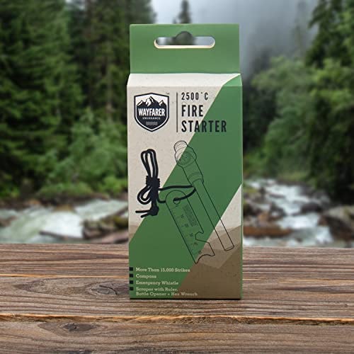 Fizz Creations Campfire Lighter with Compass and Whistle