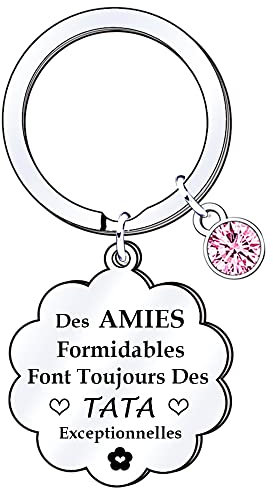 POIUYTRE Porte-clés Cadeau Noel pour Tata - Idée Originale pour Anniversaire Femme (2)