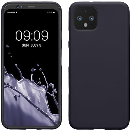 kwmobile Housse Compatible avec Google Pixel 4 Coque - Housse de téléphone Protection Souple en Silicone - Deep Ocean