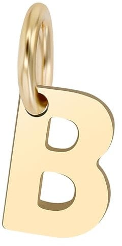 Akzent Golden Initials Unisex-Kettenanhänger Buchstabe 375er 9 Karat Gold 5510073 (B)