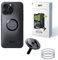 SP CONNECT Micro Stem Bundle | SPC+ | pour iPhone 15 Pro Max | Support de téléphone Portable pour Guidon de vélo | Support de Smartphone | Support de téléphone Portable