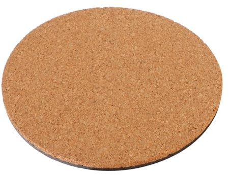 BESPORTBLE Tapis De Pot De Fleur Mini-Machine à Laver Tapis De Dessous De Verre Sets De Table Ronds en Liège Pots De Fleurs en Plein Air Plaque De Plante Plateau Rond Bac à Plantes Sciure