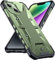 DASFOND Designed for iPhone 14/iPhone 13 Case - [Military Grade Shockproof] Rugged Protective Case, Non-slip Anti-scratch with Airbag Bumper Phone Case for Phone 14/13 Cover, Green