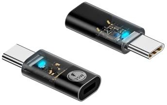 Askoppo Adattatore da USB C a Lightning, USB-C maschio a iOS femmina Supporta ricarica rapida PD da 35 W e sincronizzazione dati, compatibile con Lightning (Nota: non adatto per cuffie) (2 pezzo)