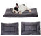 Petschat Waschbar Hundematte, Hundebett Kleine Hunde 61 x 46 cm, Doppelseitige Hundekissen Katzenbett, Superweiche Hundedecke mit wasserabweisender Unterseite für Innen und Outdoor
