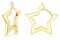 Loutade Silver Hoop Earrings for Women, 925 Sterling Silver Star Hoop Earrings, Hypoallergenic Unisex Small Simple Cartilage Sleeper Huggie Gold Star Silver Hoop Earrings for Birthday Mother’s Day