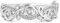 Jeulia Sterling Silber Ring Damen Art Deco Infinity Verlobungsring Ewigkeitsringe Zirkonia Kristall Eheringe mit Schmuckschatulle für Geburtstag, Weihnachten, Valentinstag (Silber, 51(16.1))