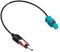 Xahpower Adattatore Antenna Autoradio Fakra Z Maschio a Spinotto DIN per Audi, BMW, Fiat, VW, Skoda, Peugeot, Ford