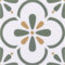Floor Tiles Self Adhesive, Peel and Stick Floor Tiles, Vinyl Flooring for Kitchen Bathroom Living Room Waterproof Green White 20X20cm 20pcs