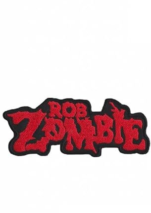 Rob Zombie Us Rock Red Patch Badge Embroidered Iron on Applique Patch Accessory