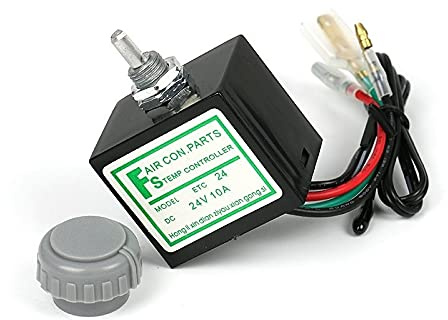 Commutatore rotativo della temperatura del termostato DC 12V / 24V 10A con sensore for l'evaporatore automatico del condizionatore d'aria A/C(12 volts)