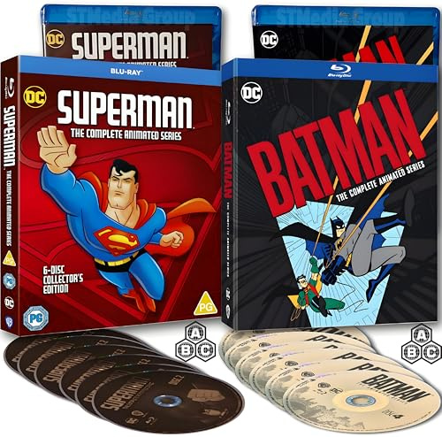 Superman & Batman: The Ultimate Complete Animated Series Collection (18-Disc Box Set) [Blu-ray] [Region Free]