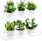 Skewo 2 Pack 38CM Acrylic Window Boxes Plant Shelves for Windows Suction Cup Shelf, with Load-Bearing Bracket Window Shelf for Plants Herb Pots, Indoor Plants, Window Sill Extender for Plants