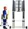 Telescopic Ladder 8m/7m/6.2m/5m/4m/3.8m/3.2m/2m/1m - Aluminum Extension Ladder for Home, Rooftop, RV, Attic, Indoor & Outdoor Use, Load Capacity 150kg
