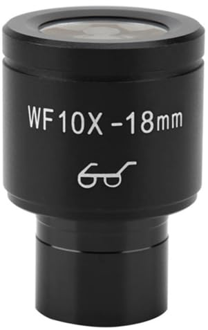 Suoumwa WF10X Weitwinkel-Okular 18-Mm-Sichtfeld High Augenpunkt 23,2 mm Grenzfläche Biologisches Mikroskop