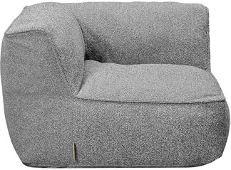 Blomus Outdoor Eckmodul -Grow- | Loungemodul Ecke für Garten & Terrasse, wetterfest & UV-beständig | Farbe Stone Bouclé | Ecksofa Modul ohne Bodenplatte