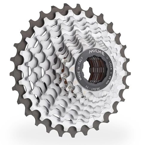 Miche Light Primato 11-Speed Road Bike Cassette – Shimano/Campagnolo Compatible – Lightweight Steel & Aluminium – Smooth Shifting – Italian Made – Multiple Gear Ratio Options